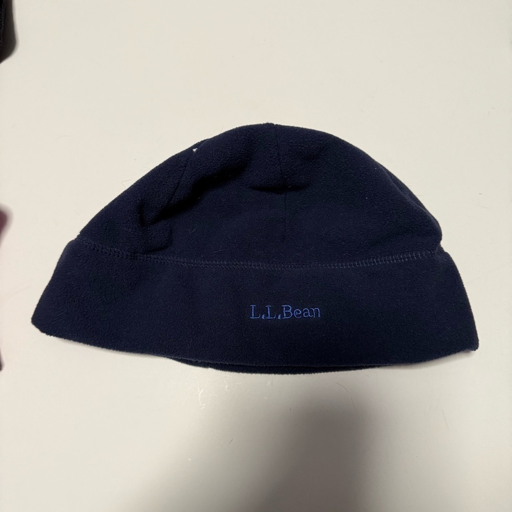 L.L.Bean Navy Blue Fleece Beanie